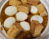 A picture of step 2 of Braised Pork, Eggs, and Tofu.