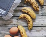 Foto langkah ke 1 dari resep Moist Matcha Banana Cake #NoMixer cake pisang.