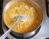 A picture of step 7 of Matar paneer.