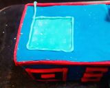 A picture of step 6 of Kitchen Themed Cake.