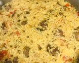 A picture of step 4 of Mandi rice🍽.