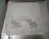 Foto langkah ke 4 dari resep Bolu Gulung Lukis (Brownies).