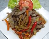 รูปขั้นตอนการทำที่ 6 ของ เนื้อผัดขิง