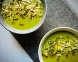 A picture of step 6 of Green pea soup.