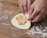 Töltött lángos (Panzerotti) recept fázis 11 fotója