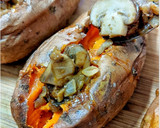Foto del paso 4 de la receta: Boniatos asados rellenos de portobellos
