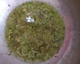 A picture of step 5 of Palak paneer.