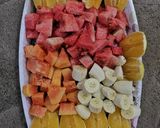 A picture of step 1 of Fruit Salad.