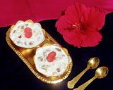 A picture of step 9 of Chanar Payesh / Paneer Kheer.