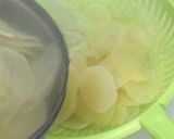 A picture of step 3 of Homemade potato chips with only 2 ingredients / homemade aloo papad.