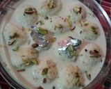 A picture of step 5 of Ras malai.