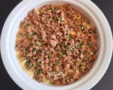 Hình bước làm 4 của món Đậu hũ non hấp trứng sốt thịt băm