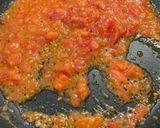 A picture of step 3 of Greek tomato and feta omelette.