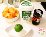 安萱下課後 哈密瓜 vs 芒果優格冰沙的食譜步驟1照片
