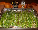 A picture of step 4 of Mike's EZ Roasted Asparagus And Hollandaise Over Salmon Filets.