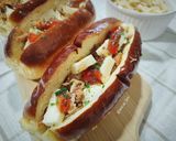 Foto del paso 3 de la receta: Brioche con pulled pork, queso brie y mermelada de tomate