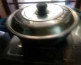 A picture of step 10 of Bharva Bharela karela.