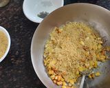 A picture of step 3 of Chatpata Corn bhel.