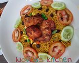 Foto langkah ke 3 dari resep Kabsah basmati dan ayam panggang arab.