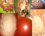 A picture of step 1 of Egusi groundnut soup.