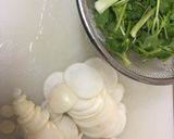 A picture of step 3 of Japanese New Year's Seven Herb Porridge.