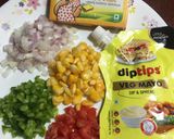 A picture of step 1 of Veg Mayo Sandwich.
