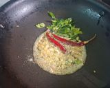 A picture of step 3 of Masoor Dal with Tomato and Curry Leaf Tadka.
