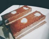 A picture of step 5 of Polka dot oreo brownie pudding.