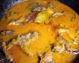 A picture of step 6 of Fish Curry.