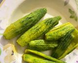 A picture of step 2 of Chicken Stuffed Karela Recipe.