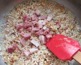 Foto del paso 1 de la receta: Risotto de carne al vino tinto 🍷