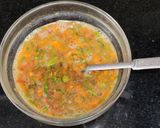 A picture of step 2 of Egg vegetable paniyaram.
