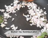 A picture of step 1 of Bread Poha.