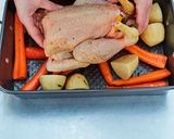 A picture of step 17 of Roast Chicken with Potatoes & Carrots.