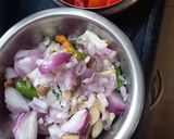 A picture of step 2 of Lobiya masala.