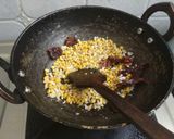 A picture of step 1 of Heerekaayi sippe chutney (Ridge gourd peel chutney).