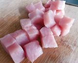 Hình bước làm 1 của món Cháo Thịt Nạc Củ Dền Khoai Tây Cà Rốt