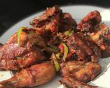 A picture of step 2 of Pepper chicken.