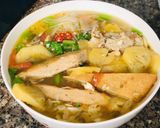 Hình bước làm 3 của món Bún chả cá Nha Trang
