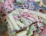 A picture of step 3 of Chipotle pasta Salad.