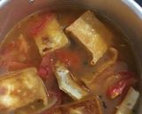 Hình bước làm 4 của món Đậu phụ sốt cà chua hành tam
