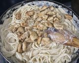 Foto del paso 4 de la receta: Spaghettis (pasta) con crema de leche