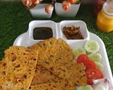 A picture of step 5 of Missi roti - taste of Punjab.