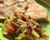 A picture of step 3 of Chapati bread.