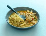 A picture of step 6 of Chicken stew with peas.