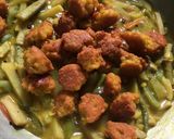 A picture of step 7 of Lentil Fritters in mix veg curry.