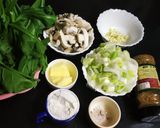 মাশরুম স্পিনাচ স্যুপ (mushroom spinach recipe in Bengali) রেসিপির ধাপ 1 ছবি