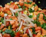 A picture of step 2 of Quinoa vegetable pulao.