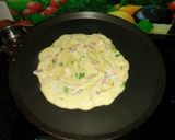 A picture of step 3 of Moong daal cheela.