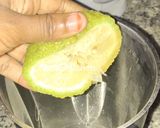 A picture of step 1 of Mint Slush.